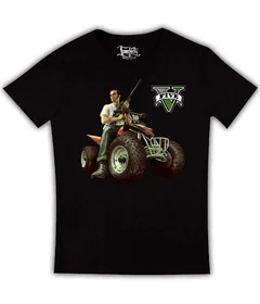 Прикольные футболки: Grand Theft Auto на черной